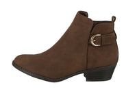 WOMAN'S SHOES BROWN SUEDE BOOTIES HEBE-6