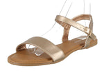 WOMAN'S SHOES ROSE GOLD PU LEATHER SANDALS HILDA-5