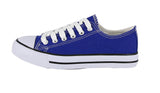 KID'S SHOES ROYAL BLUE FABRIC TENNIS SNEAKERS M-4819K