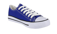 KID'S SHOES ROYAL BLUE FABRIC TENNIS SNEAKERS M-4819K