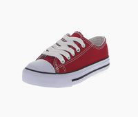 KID'S SHOES RED TENNIS SNEAKERS M-4819K