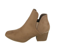 WOMAN'S SHOES TAUPE SUEDE BOOTIES HOLLAND