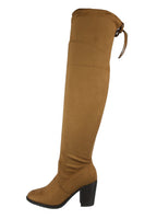 WOMAN'S SHOES TAN SUEDE BOOTS HUGO-39