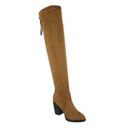 WOMAN'S SHOES TAN SUEDE BOOTS HUGO-39