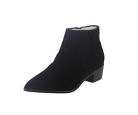 WOMAN'S SHOES BLACK NUB BOOTIES HYDE-58