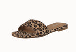 WOMAN'S SHOES LEOPARD SUEDE SANDALS IKE-1