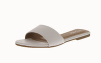 WOMAN'S SHOES WHITE PU LEATHER SANDALS IKE-1