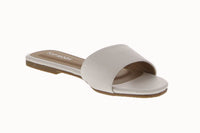 WOMAN'S SHOES WHITE PU LEATHER SANDALS IKE-1