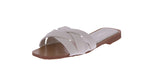 WOMAN'S SHOES WHITE PU SANDALS INFA-1