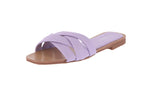 WOMAN'S SHOES PURPLE PU SANDALS INFA-1