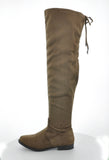 WOMAN'S SHOES TAUPE SUEDE BOOTS ISLA-1