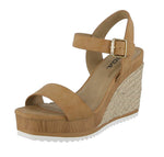 WOMAN'S SHOES CAMEL PU WEDGE ISSUE