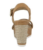 WOMAN'S SHOES CAMEL PU WEDGE ISSUE