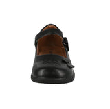 KID'S BLACK PU SCHOOL SHOES JACKIE-952E