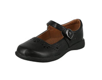 KID'S BLACK PU SCHOOL SHOES JACKIE-960E