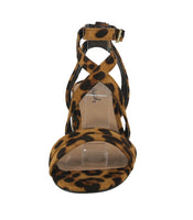 WOMAN'S SHOES LEOPARD SUEDE HEELS JADEN-90X