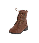 BABY'S SHOES TAN PU BOOTS JALEN-22KA