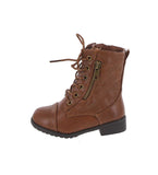 BABY'S SHOES TAN PU BOOTS JALEN-22KA