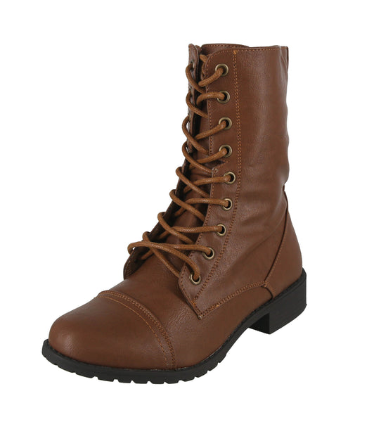 WOMAN'S SHOES TAN PU BOOTS JALEN-88