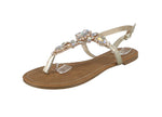 WOMAN'S SHOES GOLD PU LEATHER/GLITTER SANDALS JAMILLA-33