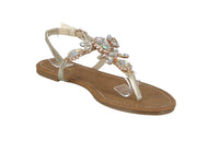 WOMAN'S SHOES GOLD PU LEATHER/GLITTER SANDALS JAMILLA-33