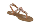 WOMAN'S SHOES TAN PU LEATHER/GLITTER SANDALS JAMILLA-33