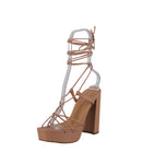 WOMAN'S SHOES NUDE PU HEELS JANE-30