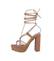 WOMAN'S SHOES NUDE PU HEELS JANE-30