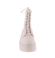 WOMAN'S SHOES IVORY PU BOOTIES JAZZ-23