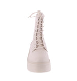 WOMAN'S SHOES IVORY PU BOOTIES JAZZ-23