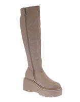 WOMAN'S SHOES IVORY PU BOOTS JAZZ-8