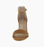 WOMAN'S SHOES TAN SUEDE HEELS JEAN-09