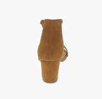 WOMAN'S SHOES TAN SUEDE HEELS JEAN-09