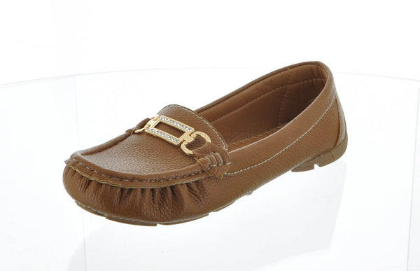 WOMAN'S SHOES TAN PU DOCKSIDE JIMMI-31