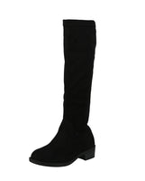 KID'S SHOES BLACK SUEDE BOOTS JINGLE-1K