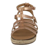 KID'S SHOES ROSE GOLD PU SANDAL JOLIE-3K