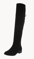 WOMAN'S SHOES BLACK SUEDE BOOTS JONES-55