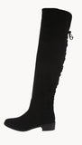 WOMAN'S SHOES BLACK SUEDE BOOTS JONES-55