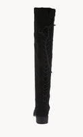 WOMAN'S SHOES BLACK SUEDE BOOTS JONES-55