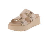 WOMAN'S SHOES TAUPE PU/METALLIC SANDALS JOSIE