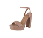 WOMAN'S SHOES NUDE PU HEELS JOURNEE-22