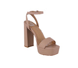 WOMAN'S SHOES NUDE PU HEELS JOURNEE-22