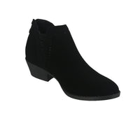 WOMAN'S SHOES BLACK SUEDE BOOTIES JUDY-75