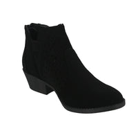 WOMAN'S SHOES BLACK PU BOOTIES JUDY-9