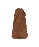 WOMAN'S SHOES TAN PU BOOTIES JUDY-9