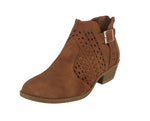 WOMAN'S SHOES TAN PU BOOTIES JUDY-9