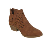 WOMAN'S SHOES TAN PU BOOTIES JUDY-9