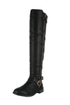 WOMAN'S SHOES BLACK PU BOOTS JUSTINA-42