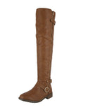 WOMAN'S SHOES TAN PU BOOTS JUSTINA-42