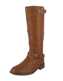 WOMAN'S SHOES TAN PU BOOTS JUSTINA-53